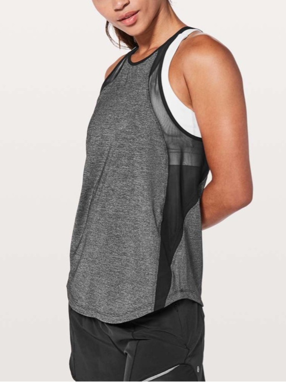 Lululemon Run Off-Route Tank
Heathered Black / Black